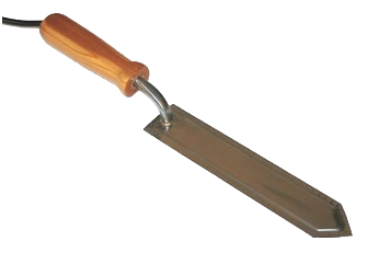 Couteau désoperculer inox dent lame de 27 cm - Couteaux et Herses -  Naturapi : Tout pour l'apiculteur